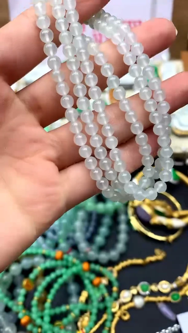 未镶嵌手串翡翠257-中国好珍宝