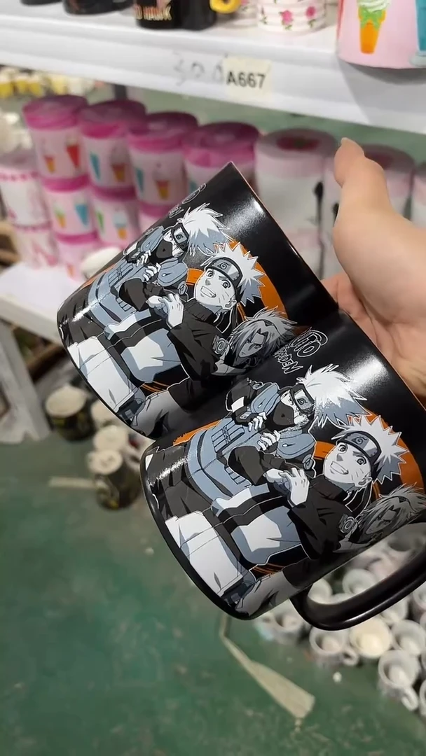 陶瓷手柄款家湖高温陶瓷杯 微瑕2个