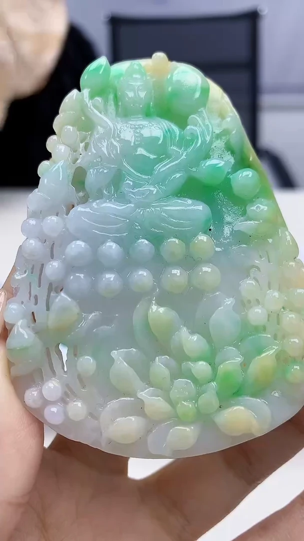 定制翡翠未镶嵌4829xx-毛货挂件73