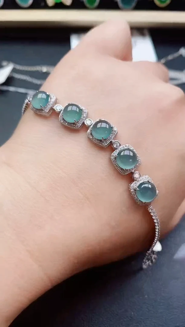 翡翠戒指银S925镶嵌321321