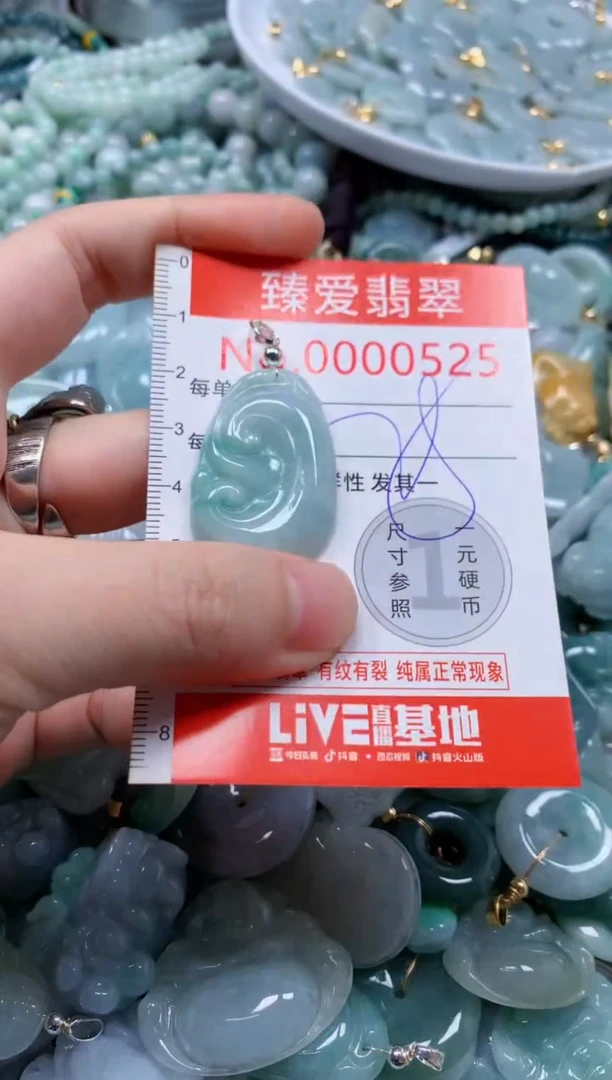 翡翠未镶嵌吊坠(不含链)525