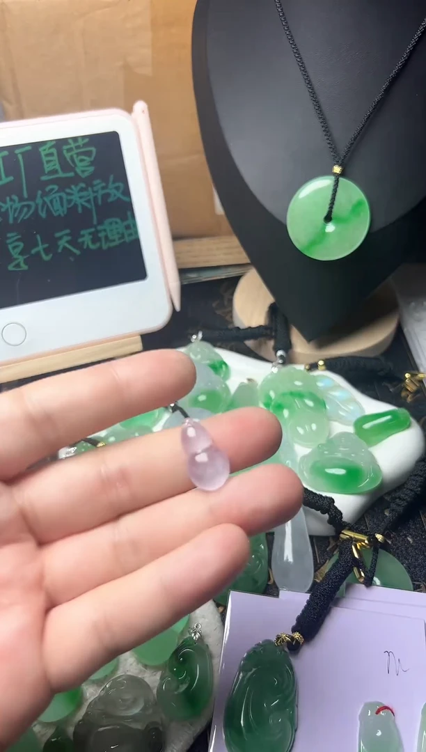颈饰未镶嵌翡翠所见即所得，一图一物