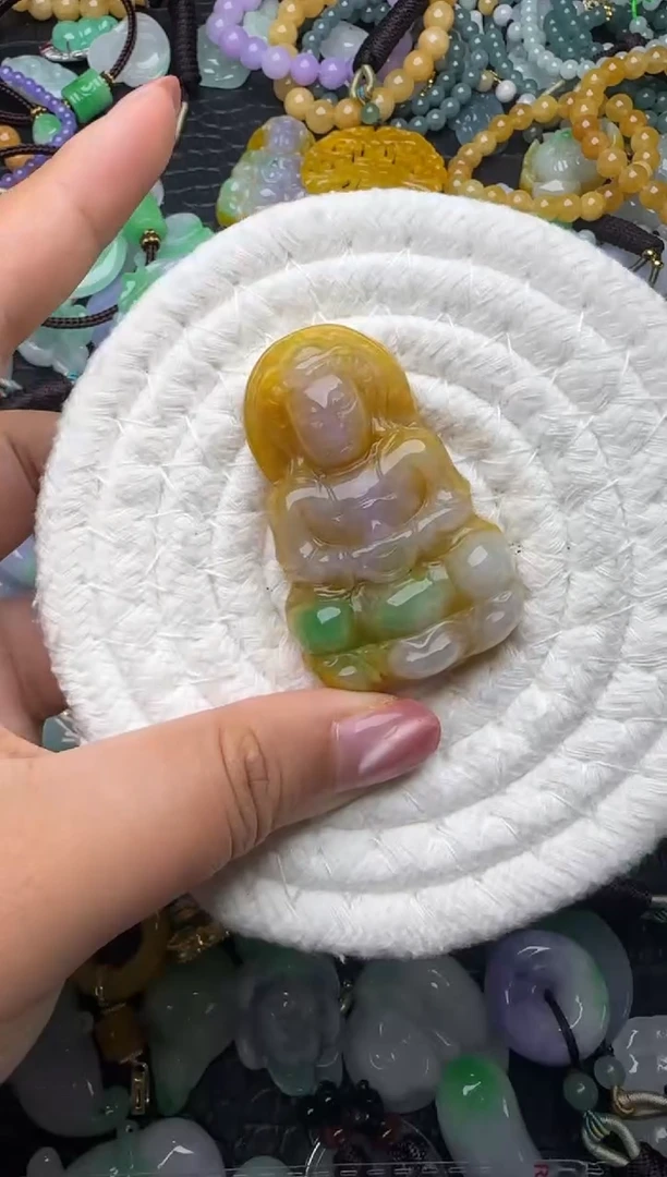 颈饰未镶嵌翡翠缅甸翡翠吊坠