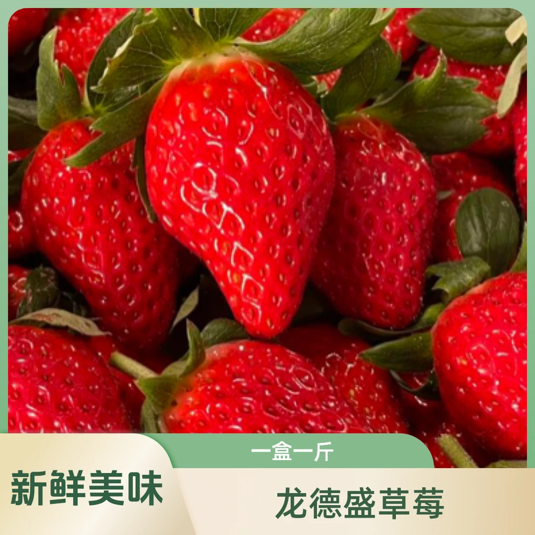 龙德盛奶油草莓1斤装【好东西】丹东奶油草莓