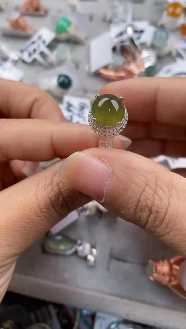 未镶嵌戒指翡翠333---8