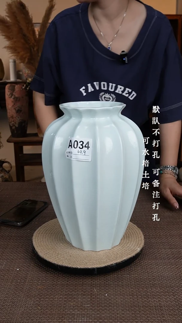 摆件A034景德镇陶瓷花瓶