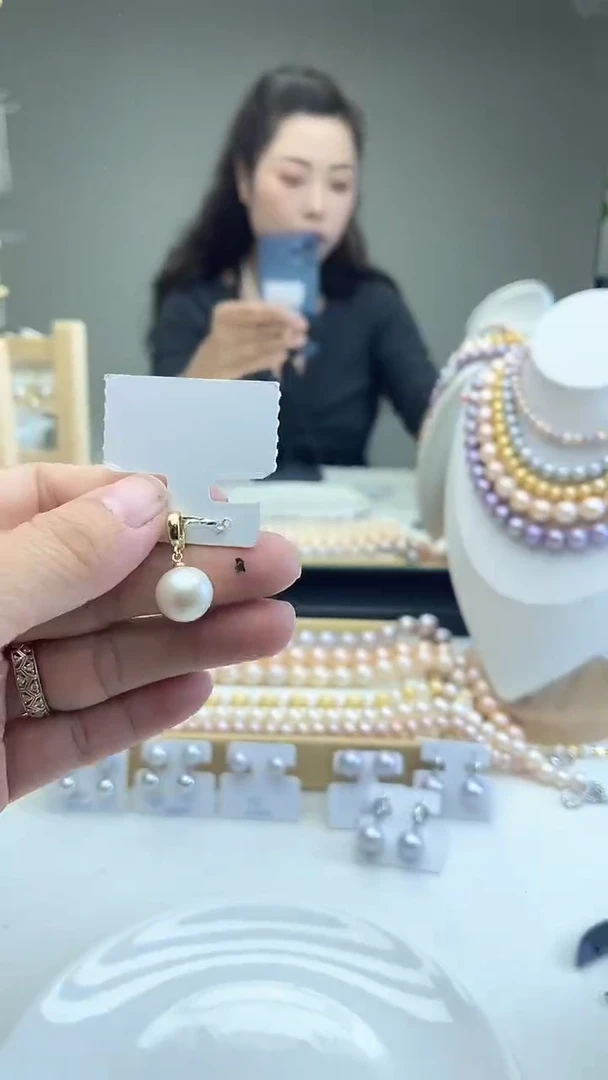 未镶嵌万能扣淡水珍珠白色系万能扣12mm