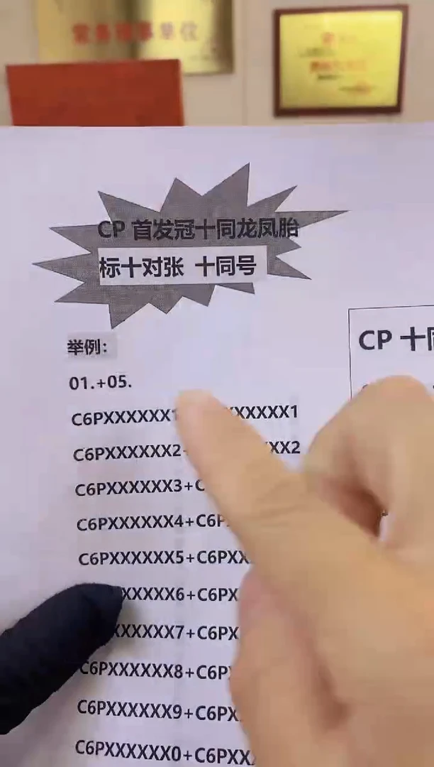 【CP首发全同】龙凤胎评册 标十20对