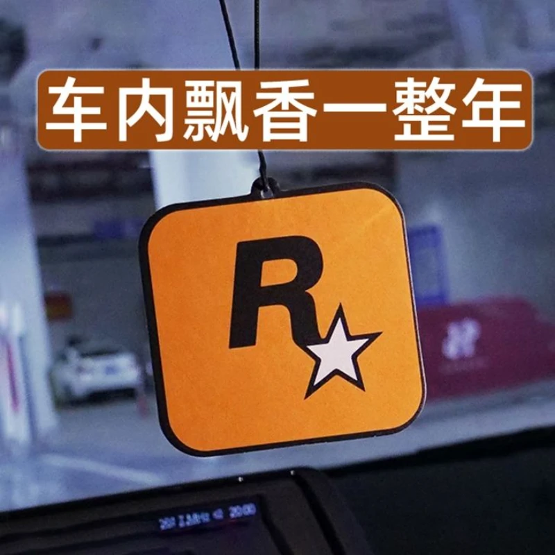 车载香薰香氛片车内持久淡香除异味香水挂件汽车香片r星挂饰饰品
