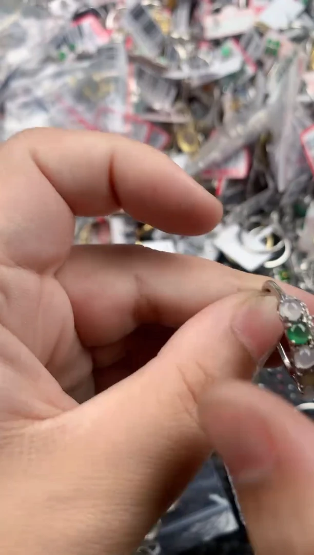 银S925镶嵌戒指翡翠11    6