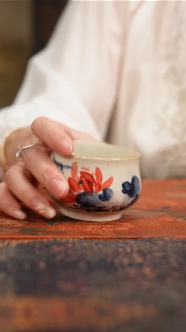 杯景德镇陶瓷杯碗柴烧多人