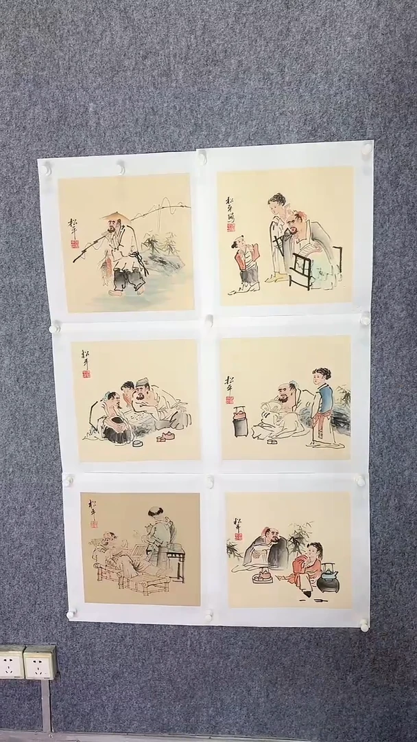 【闪购商品】国画张松平国画人物作品
