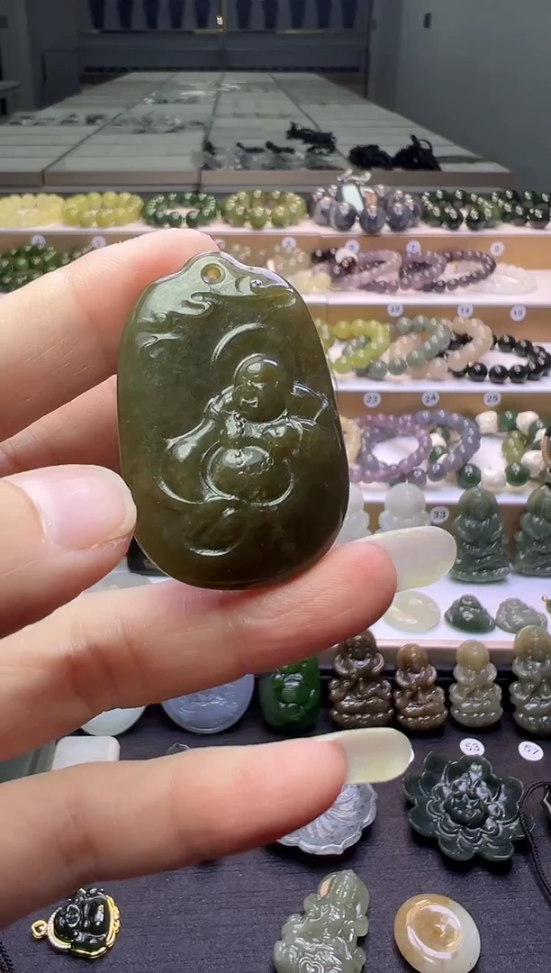 颈饰未镶嵌和田玉216号链接约卡45*30*11