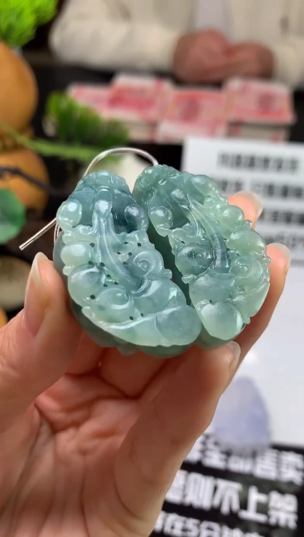 未镶嵌定制翡翠青****愁---119159