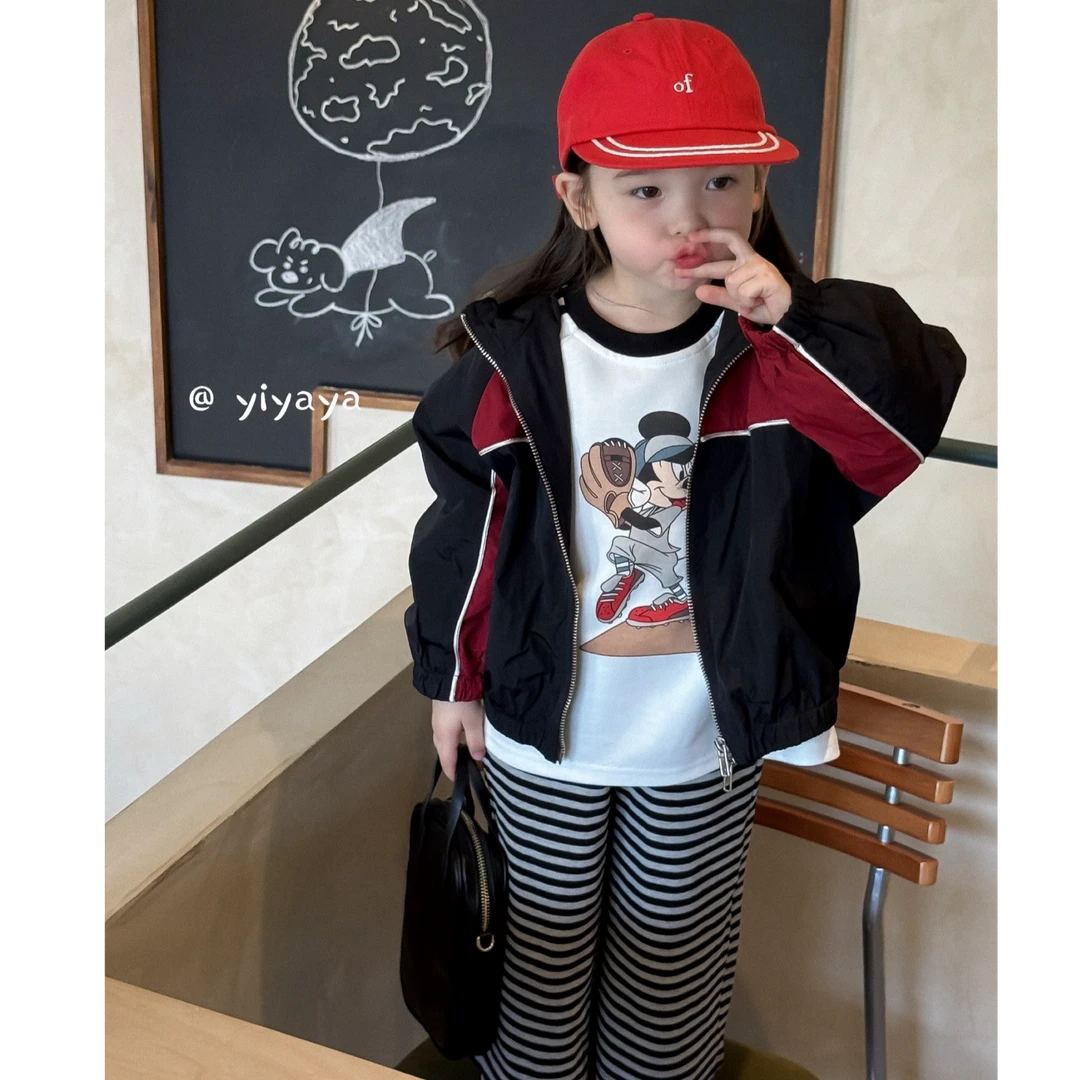 【YIYAYA】25秋～女童条纹裤81108