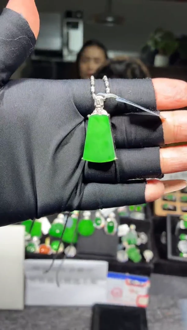 银S925镶嵌定制翡翠44定制翡翠-多样性发货（发其一）