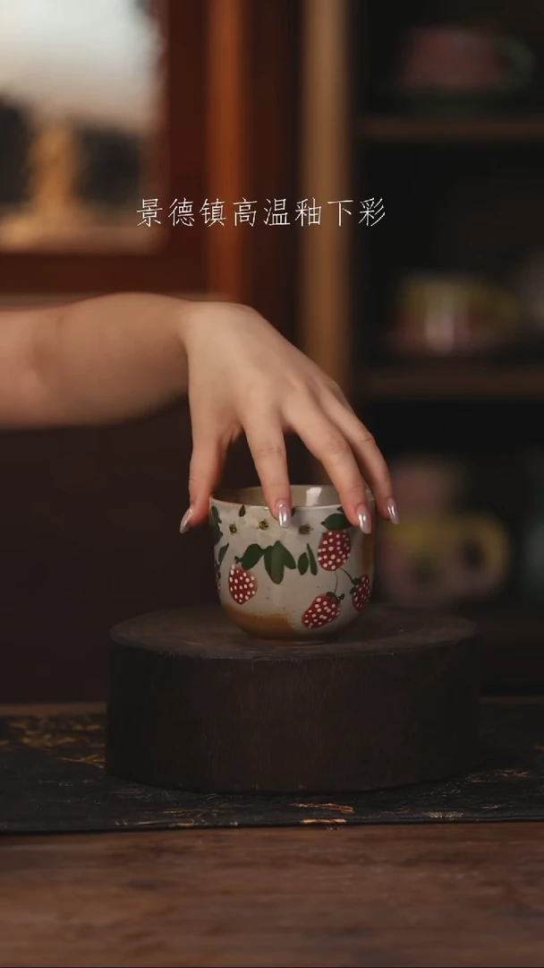 陶瓷景德镇高温釉下手绘陶瓷443