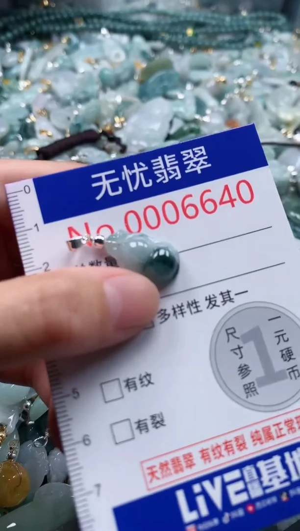 翡翠未镶嵌吊坠(不含链)6640