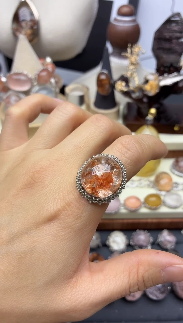 银S925镶嵌珠宝半成品水晶定制定制