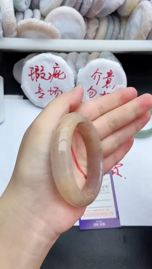 未镶嵌手镯石英质玉瑕疵27+54/55
