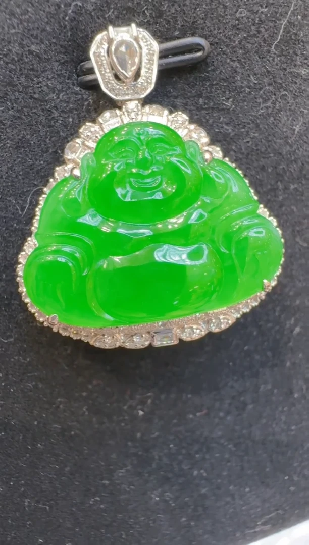 吊坠(不含链)18K金镶嵌翡翠多样性团购发一件