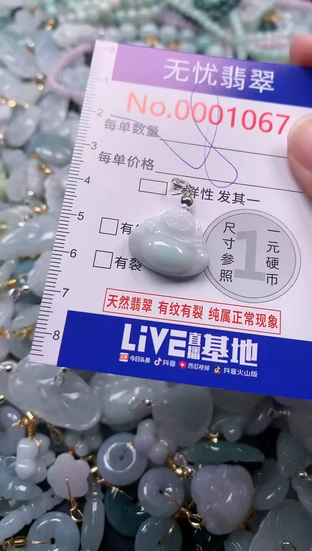 吊坠(不含链)未镶嵌翡翠1067