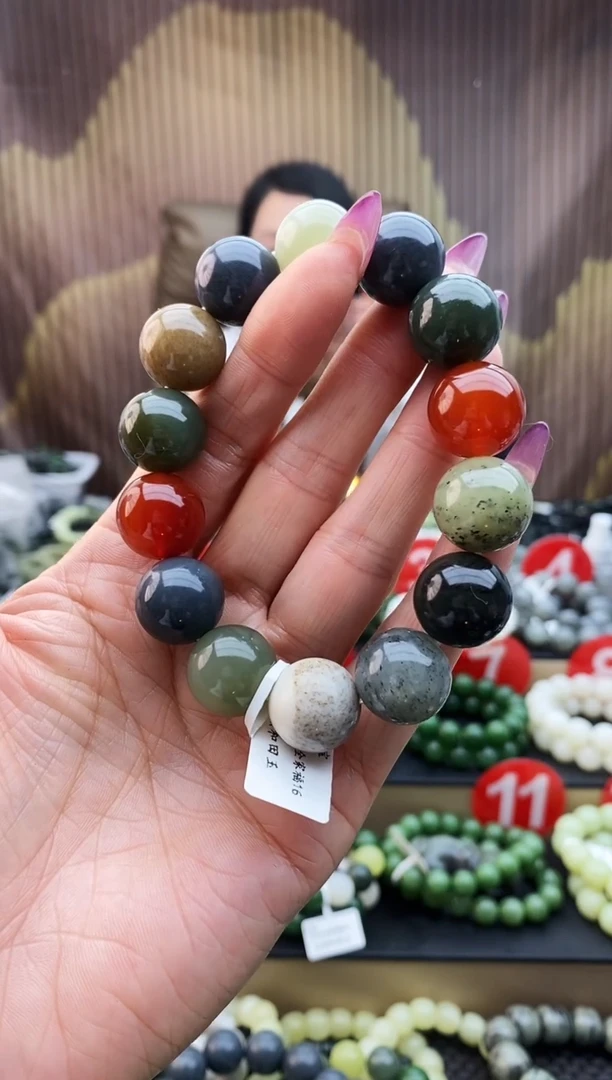 未镶嵌手串和田玉多宝全家福16