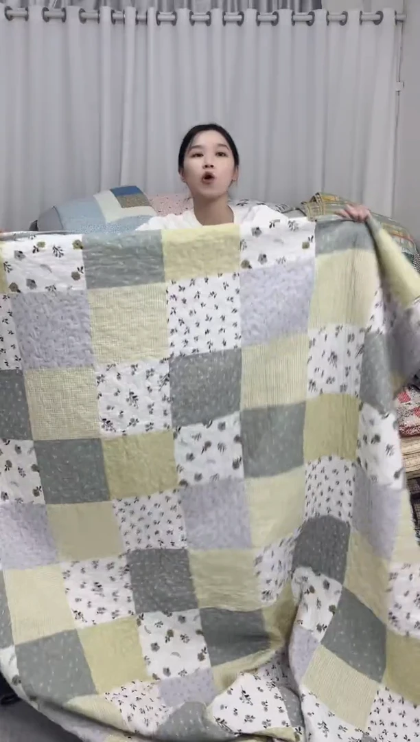 棉200*230绿灰格子