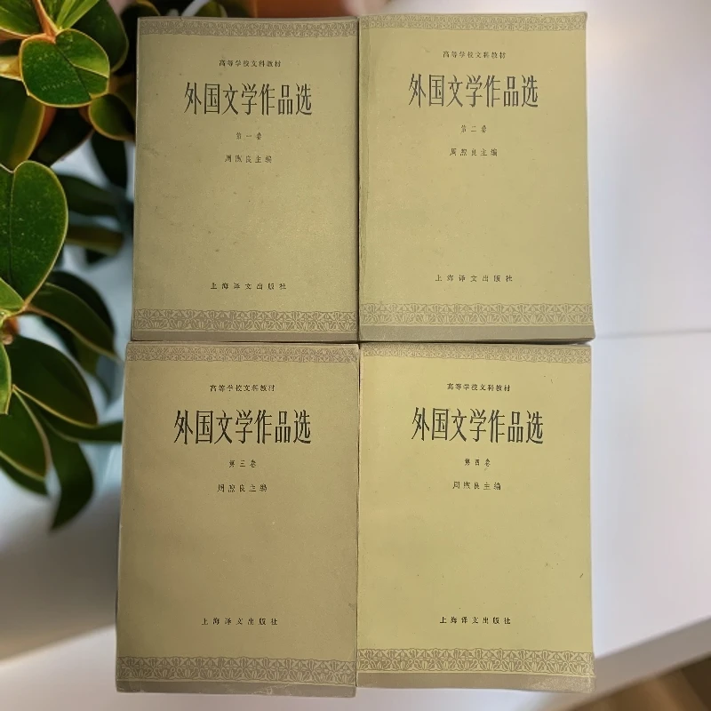 9新  外国文学作品选全四卷（周煦良）上海译文出版社1988年11印W