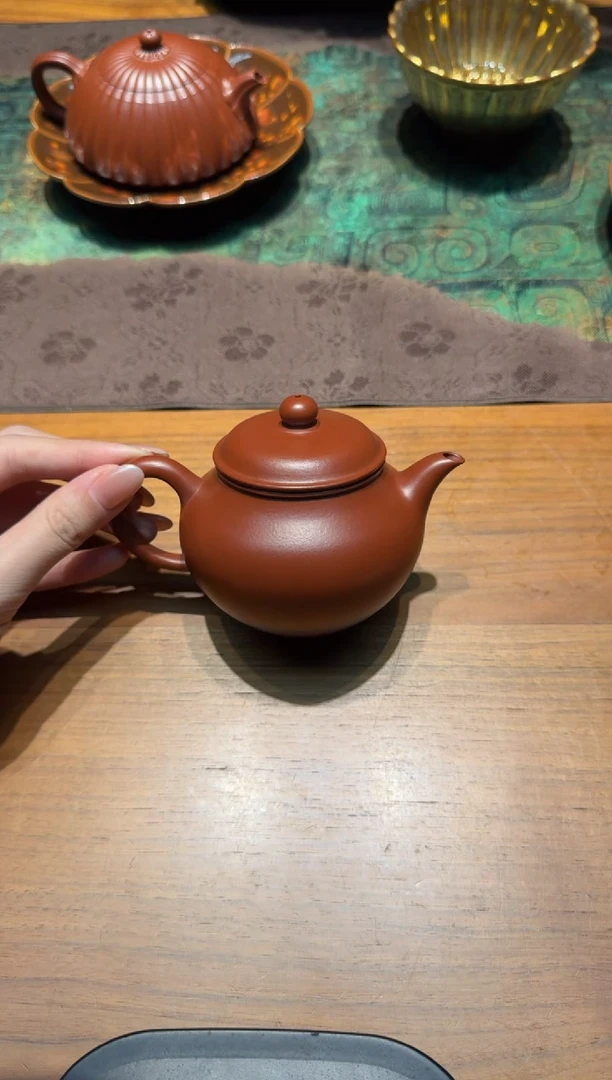 茶壶紫砂汤华刚大红袍秋水106
