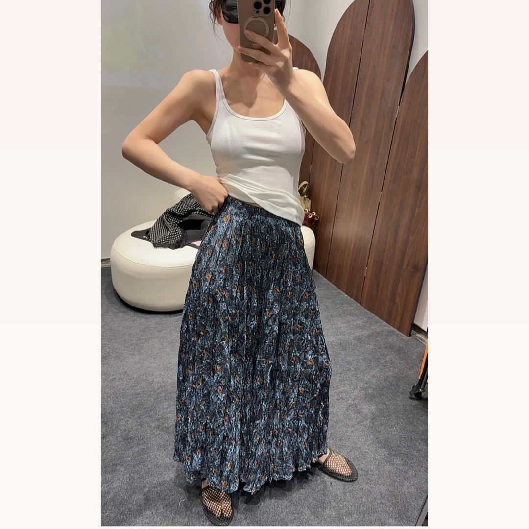【雪儿姐姐】新款蓝海时尚新品轻奢气质显瘦百搭梭织半裙不规则801