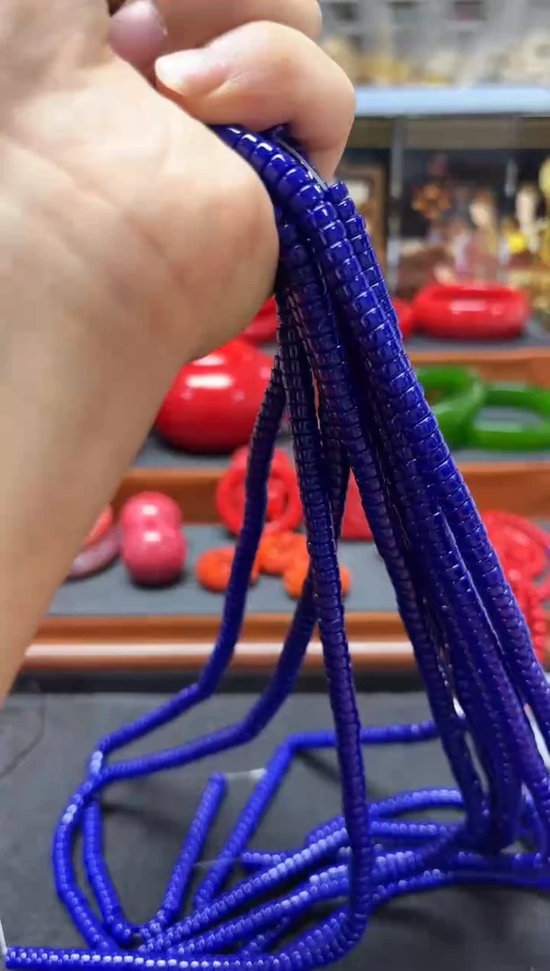 167号精品蓝色半成品项链