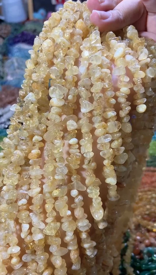 水晶珠宝半成品未镶嵌黄塔晶