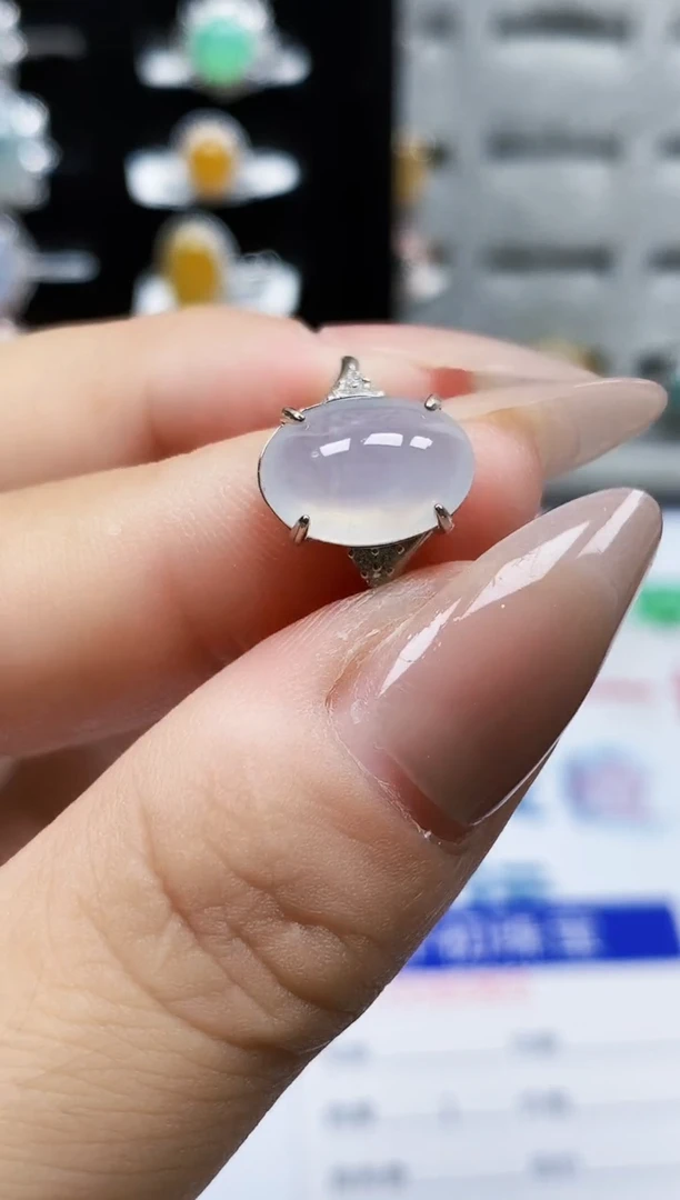 银S925镶嵌戒指翡翠1079