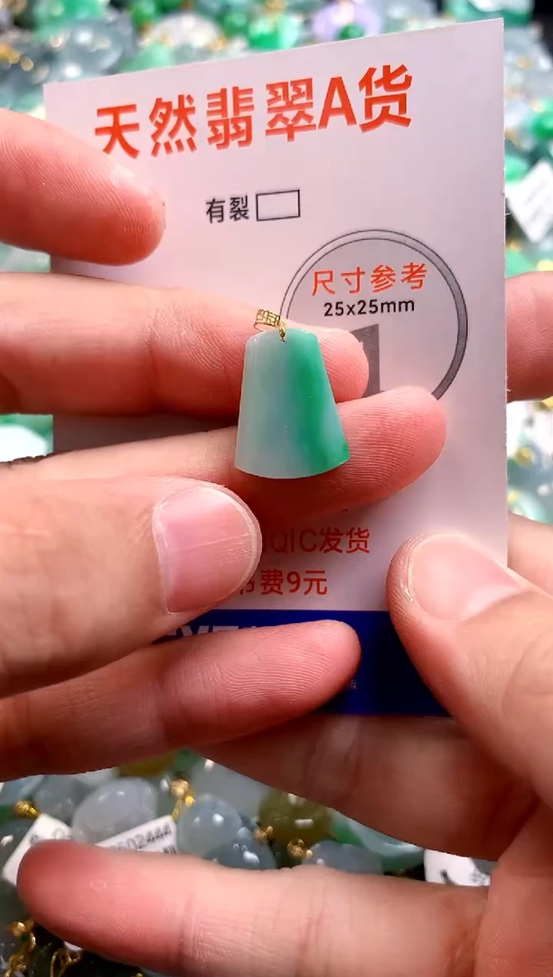 颈饰18K金镶嵌翡翠0700987839