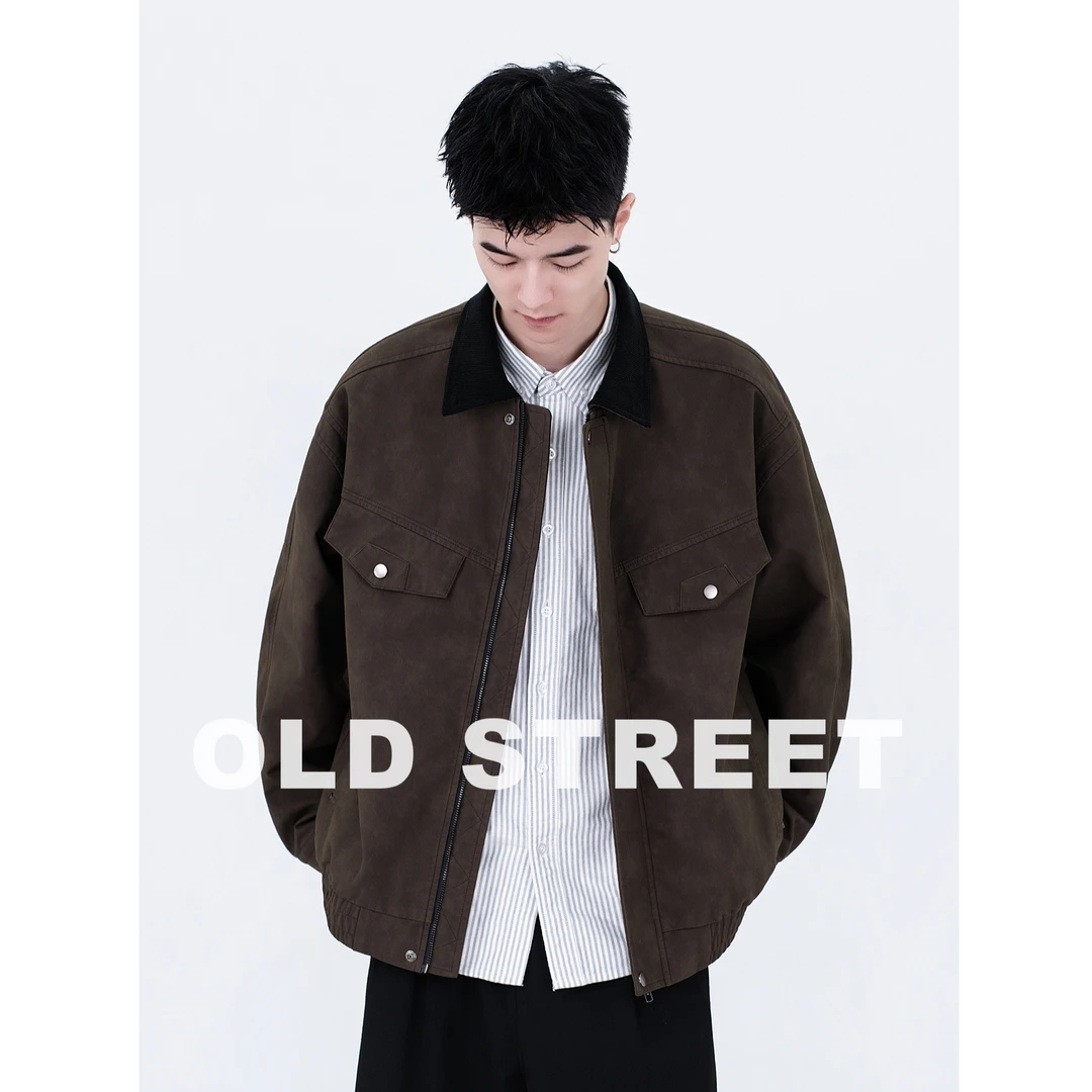 【Old Street】巴恩风皮衣外套秋季2025新底特律男士大众时尚轻奢款