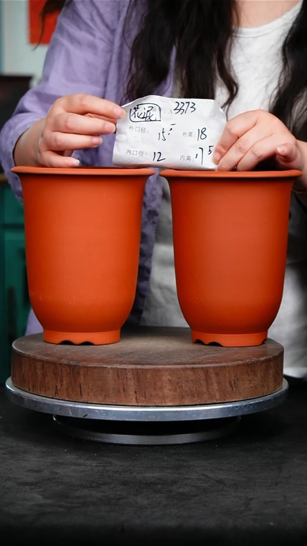 紫砂花盆&3373花泥紫砂花盆
