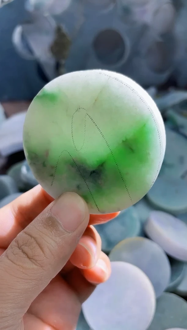 翡翠裸石天然A货缅甸翡翠1459