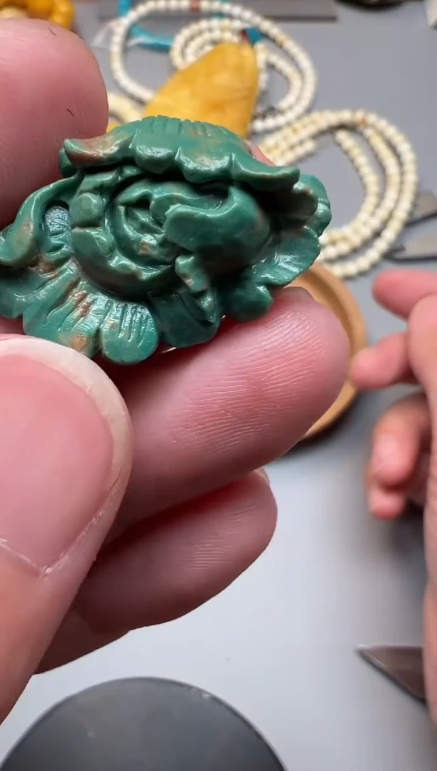 未镶嵌绿松石吊坠(不含链)精品文玩松石一个