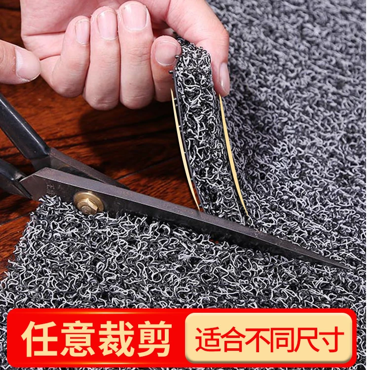 脚垫特厚丝圈地垫塑料家用门口进门地毯入户门垫门厅裁剪耐脏防滑