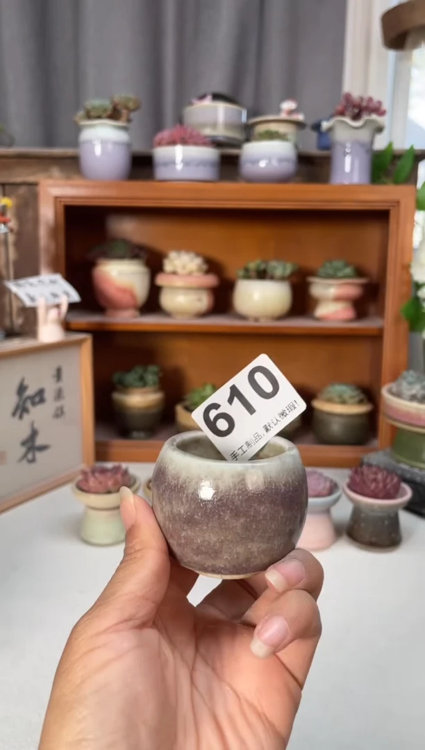 瓷片610知木小芳花盆