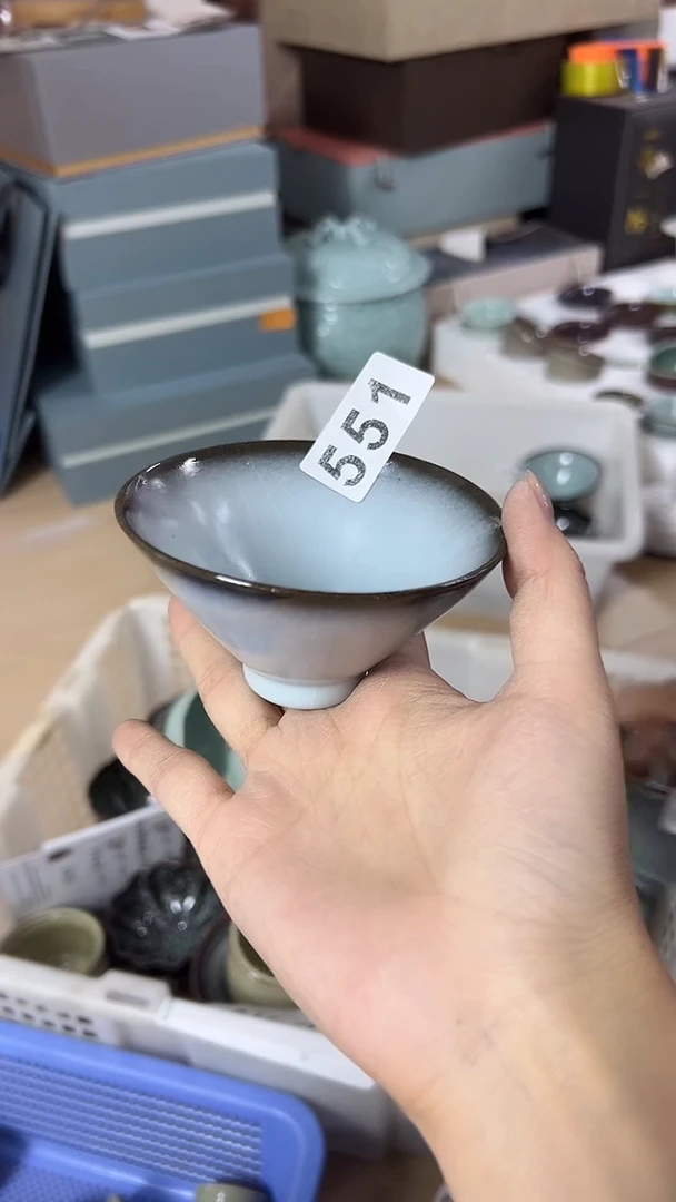 龙泉云间青瓷小米茶器