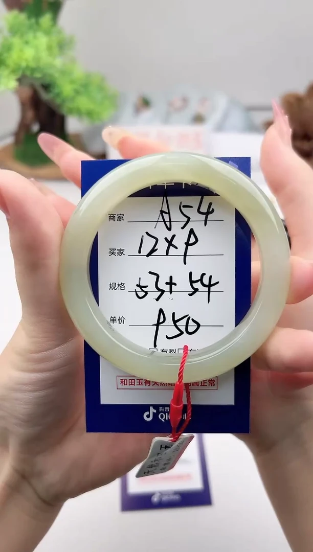 未镶嵌手镯和田玉微色差A54
