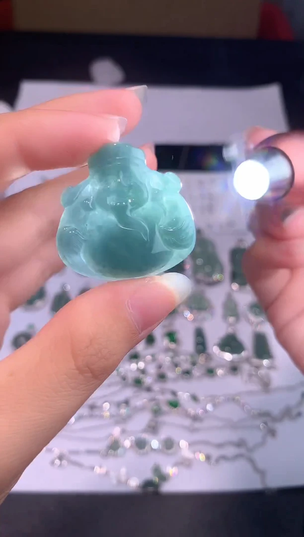 颈饰未镶嵌翡翠0芹0翡翠珠宝244