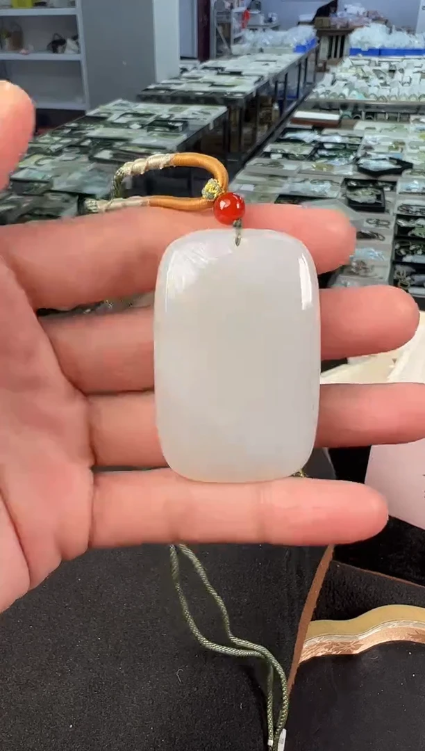吊坠(不含链)未镶嵌和田玉多样性发1