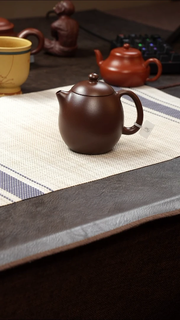 茶壶紫砂龙蛋 紫泥