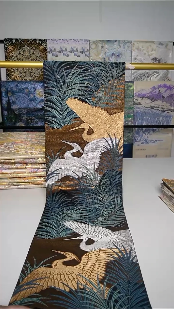 织绣织锦6六通仙鹤