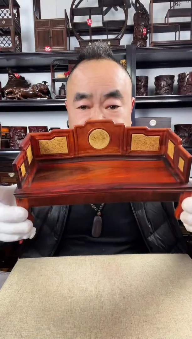 木老李红木工艺品698瑕疵