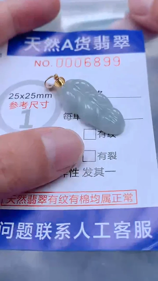 翡翠未镶嵌吊坠(不含链)1