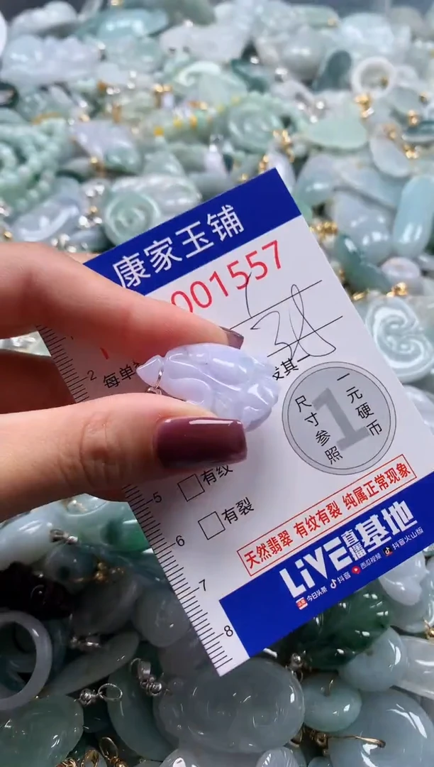 翡翠未镶嵌吊坠(不含链)1557